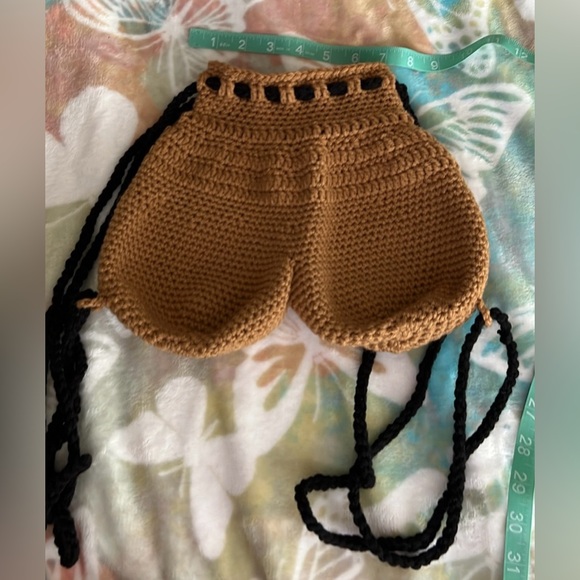 Crocheted BallSack Backpack Purse 🌟🏀🏈🏀🌟 - Picture 7 of 14